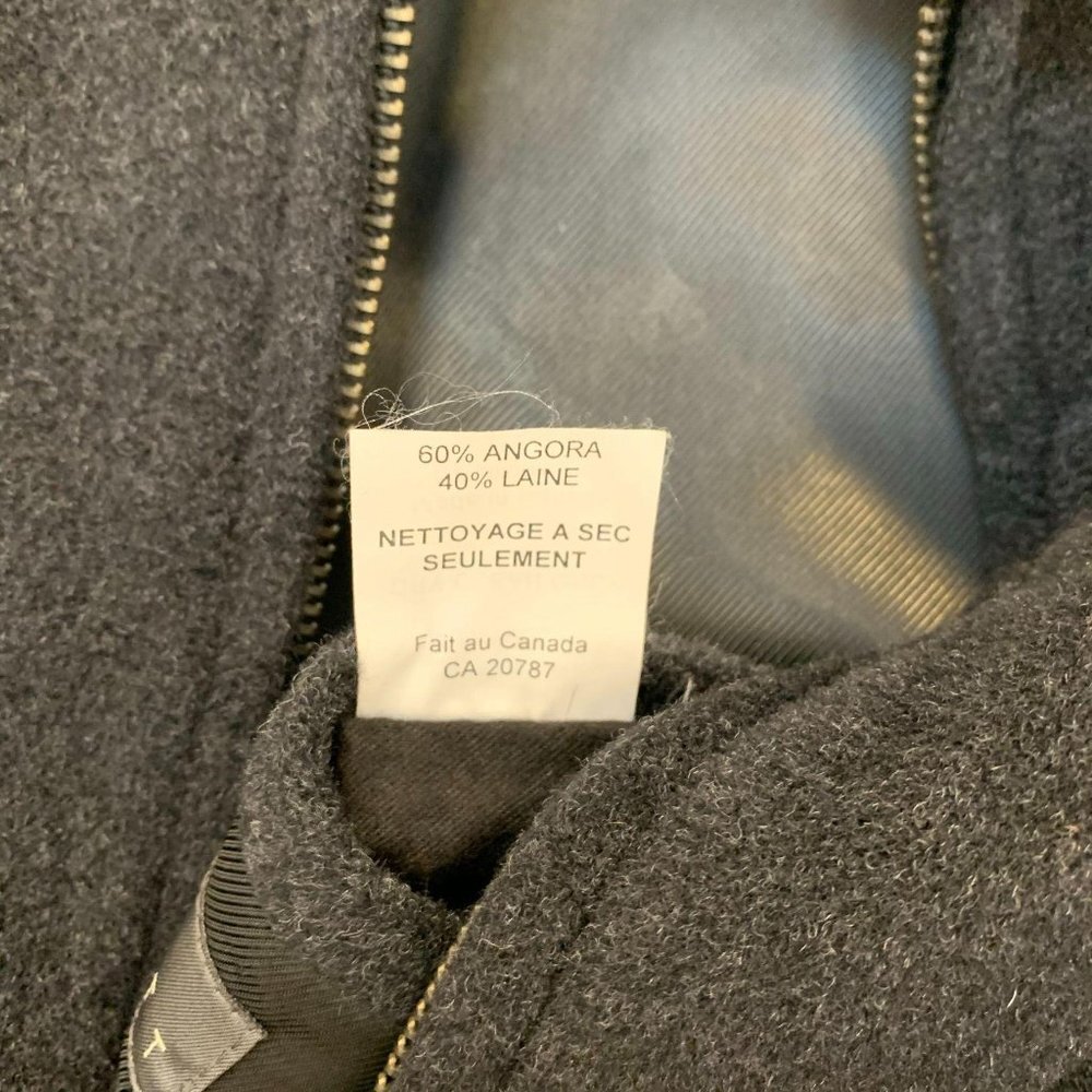 Robert Barakett Mens Coat Angora Wool Large Long — image 6 of 8